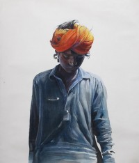 Nadir Ali Jamali, 25 x 20 Inch, Mixed Media on Canvas, Figurative Painting, AC-NAJ-017